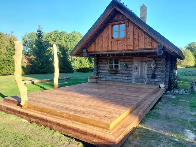 Saunamaja terass – Süld Ehitus, Saaremaa
